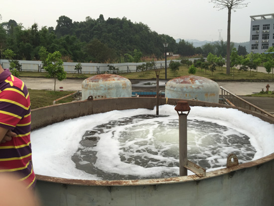 广西梧州某企业污水处理现场考察